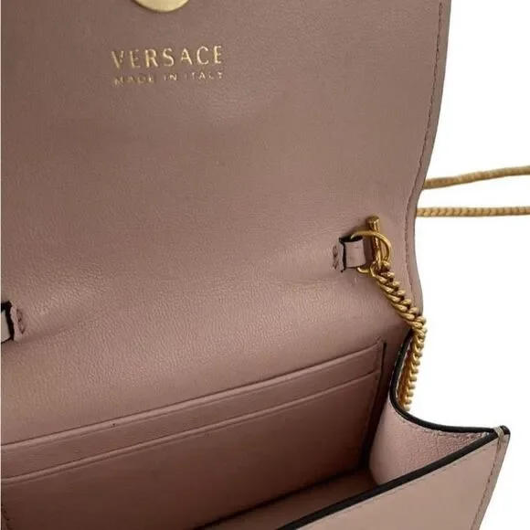 Blush/Gold Leather Virtus Mini crossbody - Picture 5 of 9